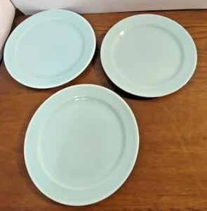 3 TS&T Taylor Smith & Taylor Lu-Ray Pastels 6-3/8" Green Bread Dessert Plates - Picture 1 of 6