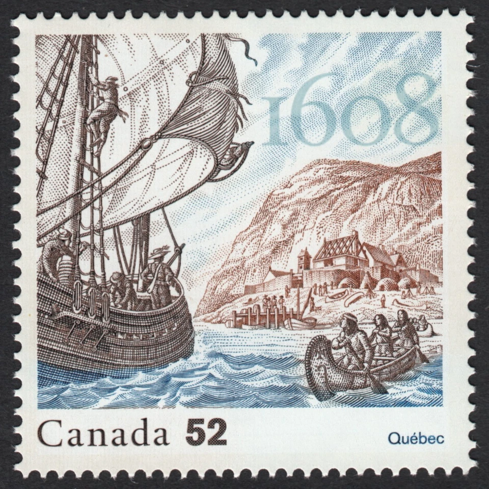 400 Years of FRENCH SETTLEMENT = 5th stamp of 5 year set = MNH Canada 2008 #2269 Foto 1 de 1