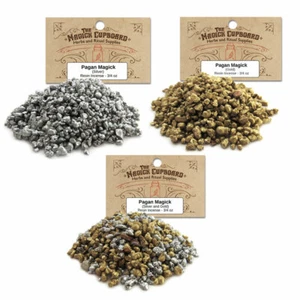 Pagan Magick Resin Incense 3/4 oz Bag - Choose Gold, Silver, or Mixed! - Picture 1 of 4