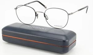 DAVIDOFF Brille 93077-6100 50-21 145 MfL Damen Herren Panto Schwarz Silber Metal - Bild 1 von 12
