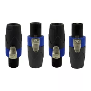 4 piezas cable altavoz conductor de poste extremo conector macho para altavoces PA - Imagen 1 de 11