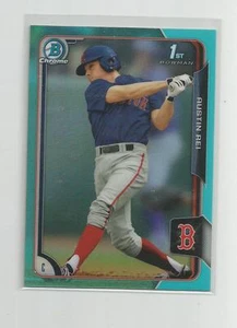 Bowman Cromo 2015 AUSTIN REI Blu Cielo Rifrattore - Foto 1 di 1