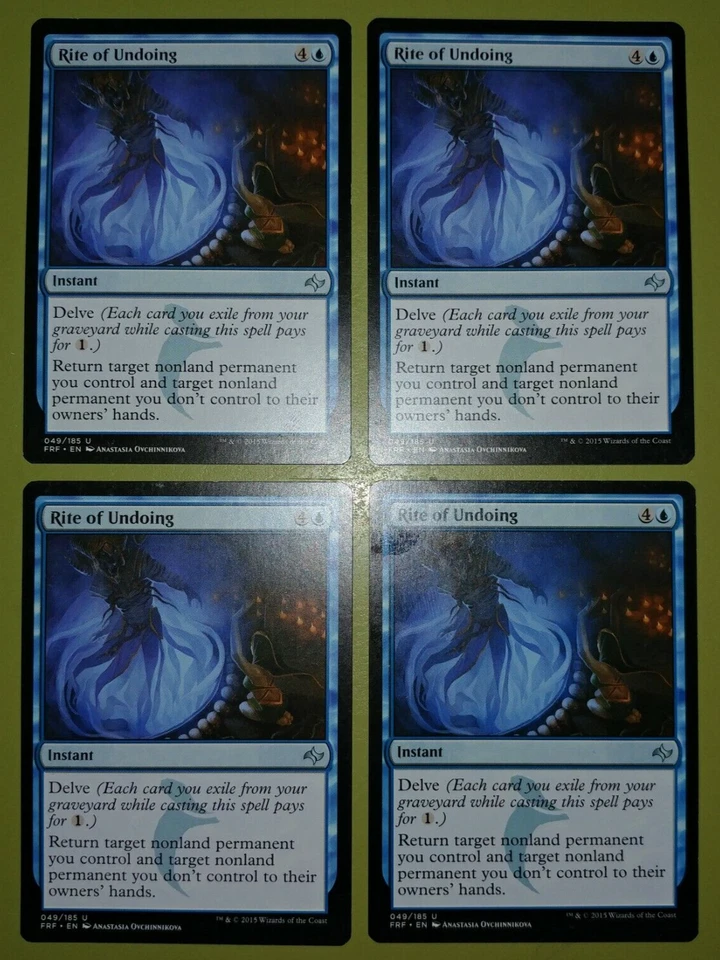 Rite of Undoing x4 Fate Reforged 4x Playset Magic the Gathering MTG - Image 1 of 1