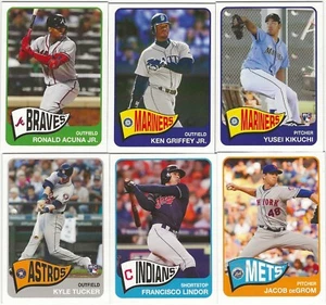 Topps Throwback Thursday Set 6 cards 1965 Retro Acuna-Tucker - Picture 1 of 2