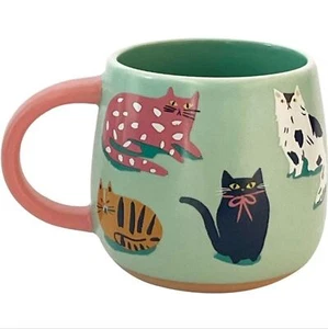 Neu mit Etikett handgefertigte Keramik Katzenliebhaber Kaffee Tee Becher unabhängige Künstler Idlewild Co - Bild 1 von 5