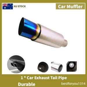 Universal Car Muffler Exhaust Tail Pipe For Sedan 2"Inlet 3.5"Outlet Durable AU - Picture 1 of 10