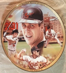 Cal Ripken Jr. Vintage 1995 Limited Edition 8" Plate By Artist Jason Walker - Picture 1 of 2