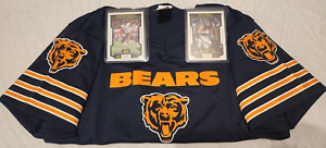 NFL Chicago Bears Uniform Fan Set Youth S mesh Jersey & 2 Bonus Trading Cards!