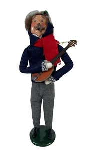 Byers' Choice Carolers uomo con mandolino chitarra 1990 - Foto 1 di 5