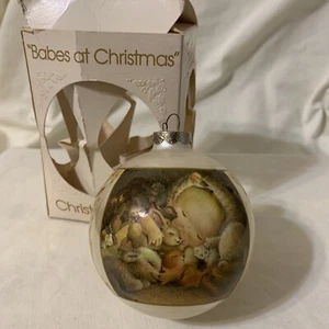 Babes At Christmas VTG 1980 Christmas Ornament Ferrandie Schmid 3rd Edition Orig - Picture 1 of 10
