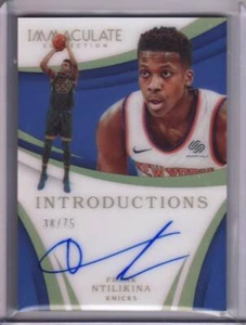 2017-18 Immaculate Frank Ntilikina Acetate Rookie Auto 38/75 Knicks - Bild 1 von 1