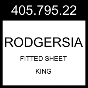 IKEA RODGERSIA Fitted Sheet Gray/white King 405.795.22 - Picture 1 of 1