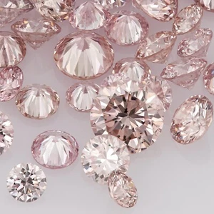 1pc Argyle Pink Rosé Diamond 1.80mm 0.025ct Round Purple Pink Untreated Natural - Picture 1 of 10