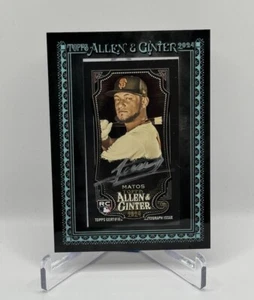 2024 Topps Allen & Ginter X Luis Matos Mini Black Framed Auto RC /10 Giants - Picture 1 of 2