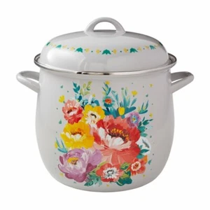 Pioneer Woman ~ Sweet Romance ~ 12 Qt. Stock Pot w/Lid ~ Steel w/Enamel Finish - Picture 1 of 10