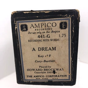 A Dream 441-G Ampico Piano Roll Howard Brockway - Picture 1 of 14