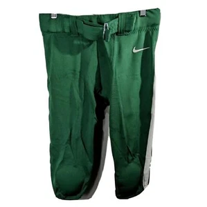 Nike Green and White Football Pants with Stripe Mens High School Size Medium - Picture 1 of 15