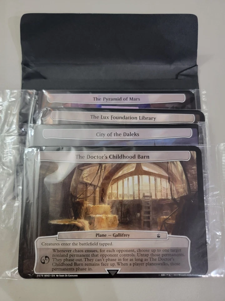 MTG Planechase Dr Doctor Who Complete Set 40 cards (4 sealed packs)Free Shipping - Image 1 of 1