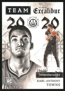 2015-16 Panini Excalibur Team 2020 Silver #26 Karl-Anthony Towns /70