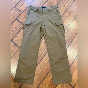 5.11 Tactical Khaki Cargo Pants mens 32x30 brown work durable Straight Fit nice! - Picture 1 of 9