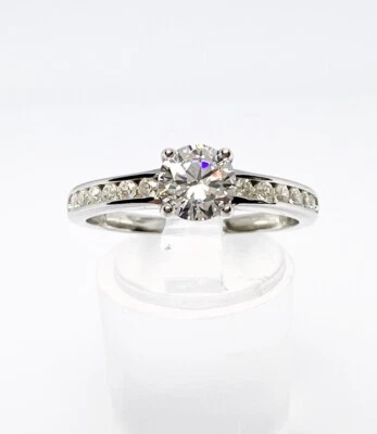 Anillo Solitario Genuino Plata de Ley 925 Circonita Cúbica Talla J L N P R 💖 Foto 1 de 4