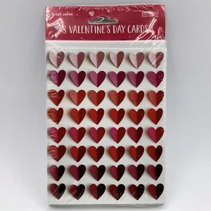 Dual Colored 48 Hearts Happy Valentine's Day 8-Pack Recycled Greeting Cards NIP - Picture 1 of 2