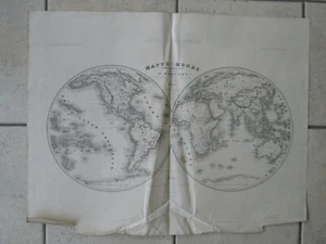 MAPPEMONDE homolographique de VUILLEMIN, 1859. - Picture 1 of 1