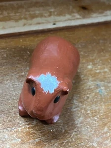 Vintage Small Brown & White Resin or Pottery Hamster or Guinea Pig Like Rodent - Picture 1 of 9