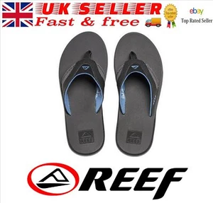 Chanclas Reef Fanning para hombre gris/azul claro Reino Unido 7 nuevas con etiquetas transporte gratuito - Imagen 1 de 4