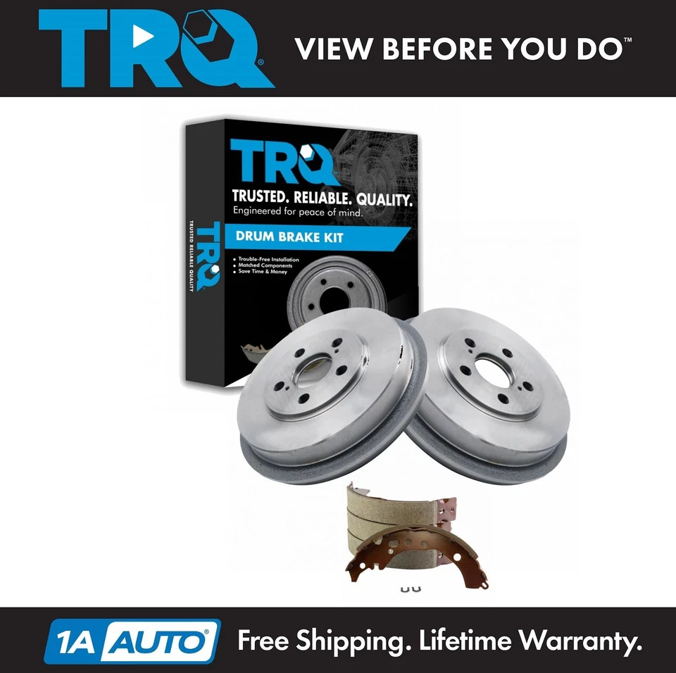 Kit de zapatas de freno trasero y tambores TRQ para Scion xD 2008-2014 Foto 1 de 4