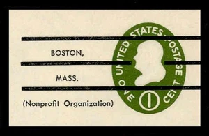 SCOTT #U532b Precancelled VERY FINE MINT CUT SQUARE - Picture 1 of 2