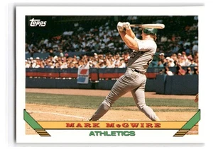 Mark McGwire 1993 Topps Baseball #100 Oakland Athletics - Bild 1 von 2