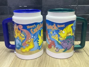 Lot of 2 Vintage Refillable Travel Mug from Disney's Caribbean Beach Resort - Picture 1 of 7