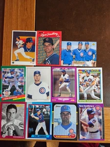 RYNE SANDBERG - **Lot of 11 Different (1 Ins.)** - Cubs - (All NRMT-MINT) - Photo 1 sur 1