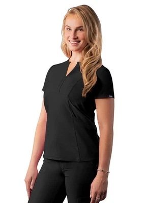 Adar Addition Scrubs For Women - Notched V-Neck Scrub Top - Image 1 of 4