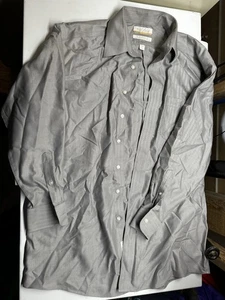 Roundtree & Yorke Gold Label Non-Iron Cotton Dress Shirt Long Sleeve 15 1/2 33 - Picture 1 of 3