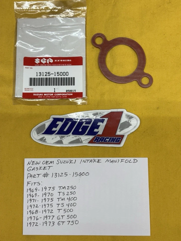 JUNTA COLECTOR DE ADMISIÓN SUZUKI OEM, TM400, TS400, GT750, TM250, (13125-15000) AHRMA Foto 1 de 1