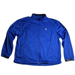 Footjoy Jacket Mens Large Blue Full Zip Mock Neck Golf FJ Athletic XL - Picture 1 of 8