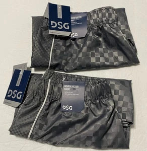 Lot Of 2 Shorts DSG Boys Woven Soccer Shorts Sz Large Gray Performance Athletic - Picture 1 of 12