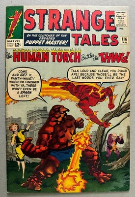 STRANGE TALES #116  7.0 - FANTASTIC FOUR, DR. STRANGE vs NIGHTMARE by S. Ditko - Image 1 of 4