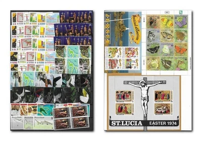 British Colonies (former) lot MNH sets (birds not complete) topical issues - Image 1 of 3
