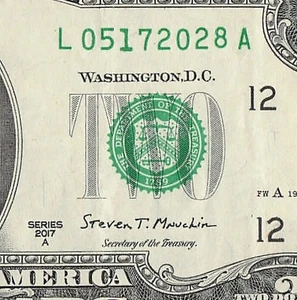 MAY 17 2028 Birthday Fancy Serial Number Date Note One Dollar Bill 05 17 2028 - Picture 1 of 11