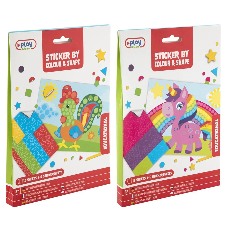 Adesivi Moxy op kleur en vorm, 12 vel - Immagine 1 di 1