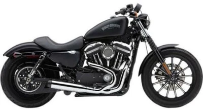 Cobra El Diablo 4 pulgadas Sistema de escape 2 en 1 - Cromo moto calle 6472 Foto 1 de 4