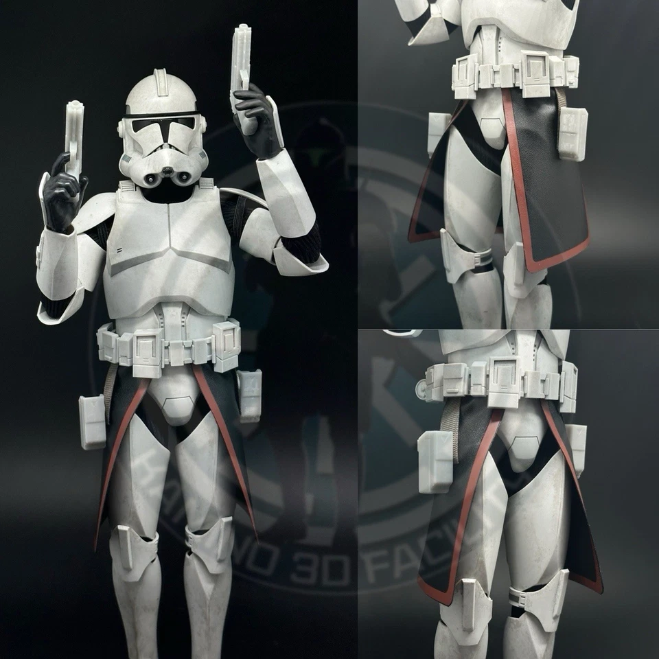 Conjunto Kama Star Wars 1/6 personalizado preto e marrom para boneco Clone Trooper 12 polegadas - Imagem 1 de 1