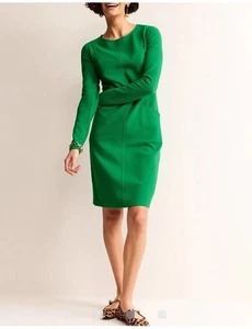 Neu mit Etikett Boden Ellen osmanisches Kleid Kelly grün Langarm Taschen Gr. 4R - Bild 1 von 14