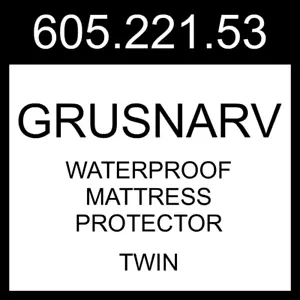 IKEA GRUSNARV Waterproof Mattress Protector Twin 605.221.53 - Picture 1 of 1