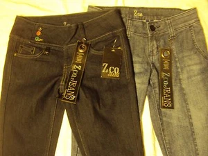 Ladies ZCO Jeans 2 Pair Adult Size 1 29 Waist x 33 Length New With Tags! - Picture 1 of 4