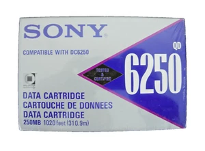 Sony QD 6250, 250 MB, SLR/QIC DC/MLR DC 6250 Cartridge Data Cartridge NEU OVP - Bild 1 von 5