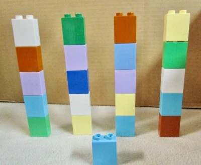 Lego Duplo THIN 2x1x2 BRICKS BLOCKS (Lot of 21)  (A3) - Image 1 of 2